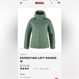 Brand new Fjallraven down jacket